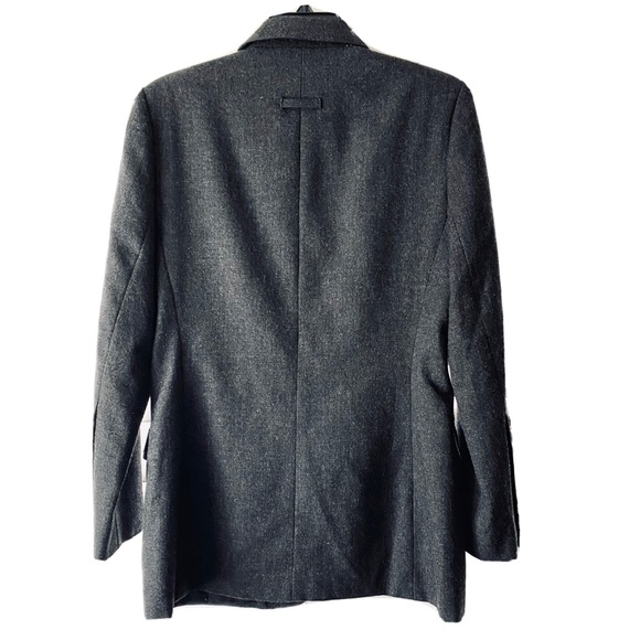 Collection Harve Benard VTG Charcoal Gray Wool Blazer Size 10 - Picture 6 of 9